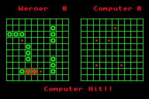 Screenshot of Battleship for Game Boy Advance