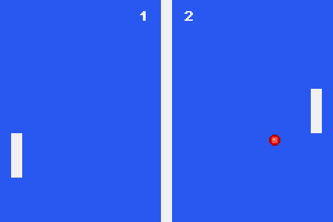 Screenshot of Pong for Game Boy Advance
