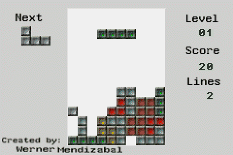 Screenshot of Tetris for Game Boy Advance